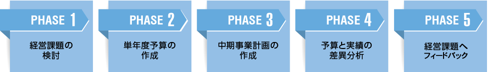 予算実績管理制度の導入支援